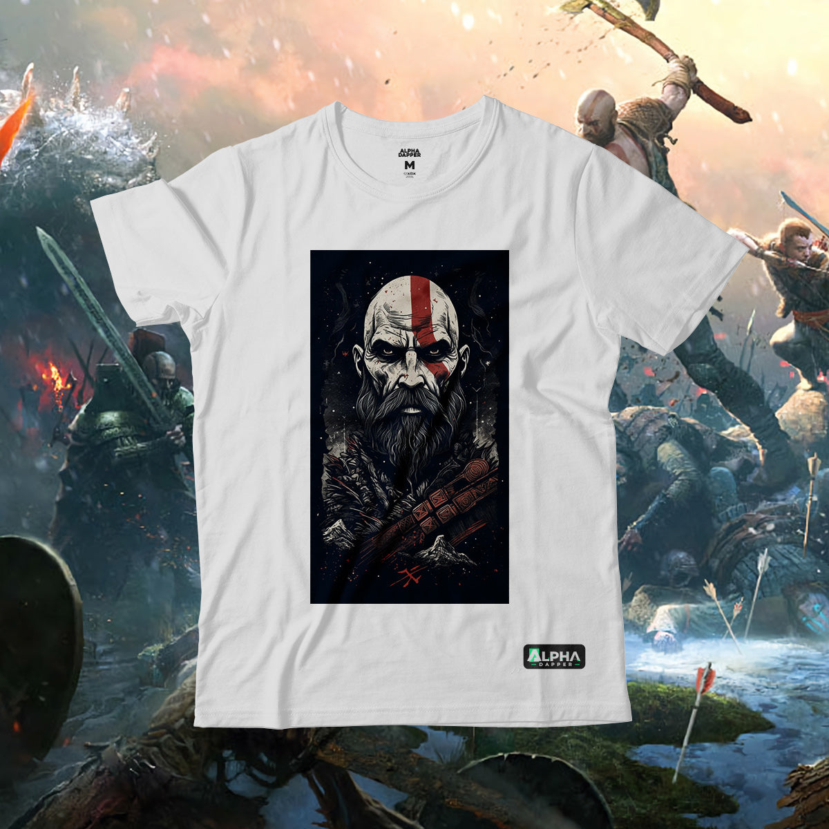 Kratos  | God of war | Front & Back T-shirt