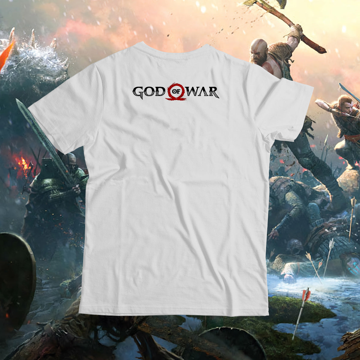 Kratos  | God of war | Front & Back T-shirt