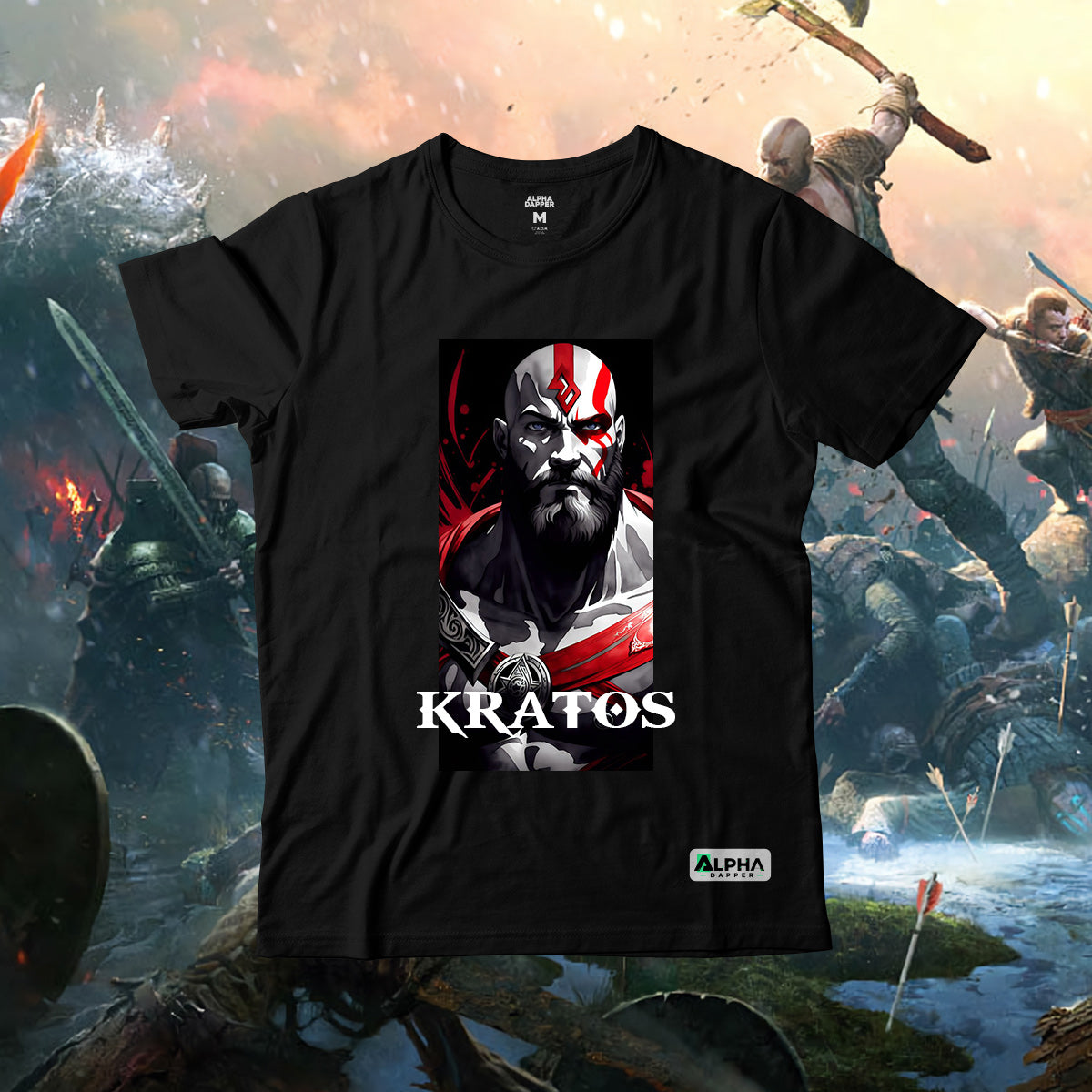 Kratos  | God of war | Front & Back T-shirt